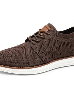 Men's KnitFlex Mesh Sneakers Lace-Up Lightweight Casual Walking Oxfords Shoes